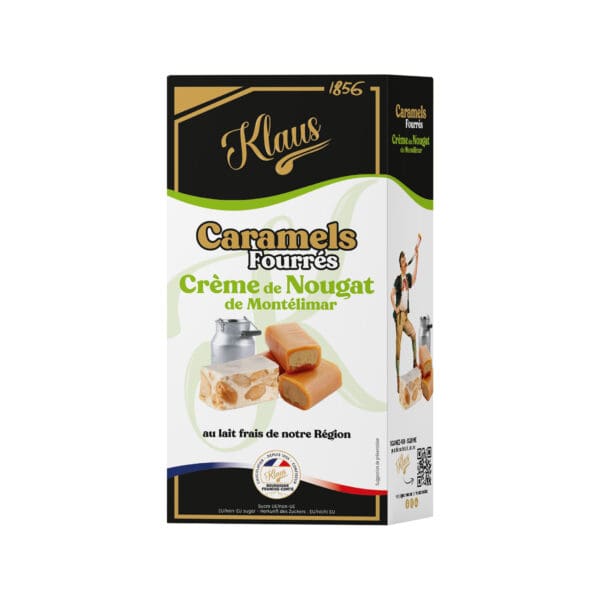 Caramels au lait frais fourrés nougat 160g