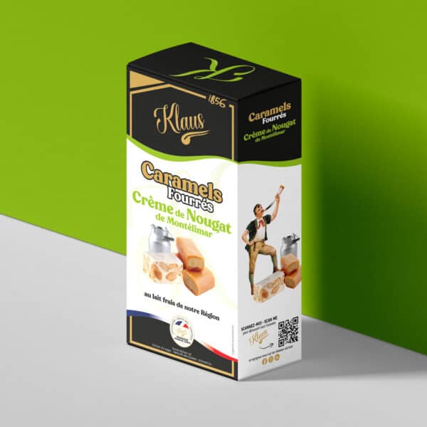 Caramels au lait frais fourrés nougat 160g – Image 2