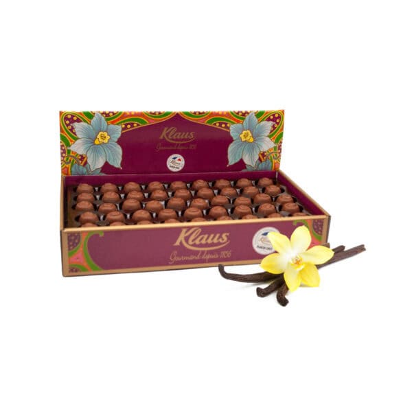 Boules noir 50% fourrées crème confiseur vanille 1kg