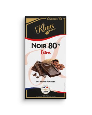 Tablette Or noir 80% extra 100g