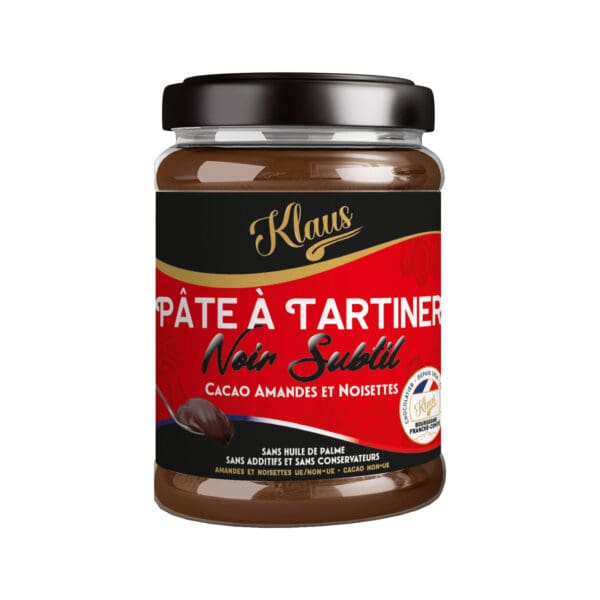 Pâte à tartiner noir subtil 220g