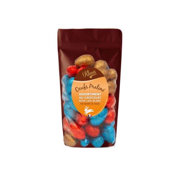 Oeufs de Pâques au Praliné assortis 250g