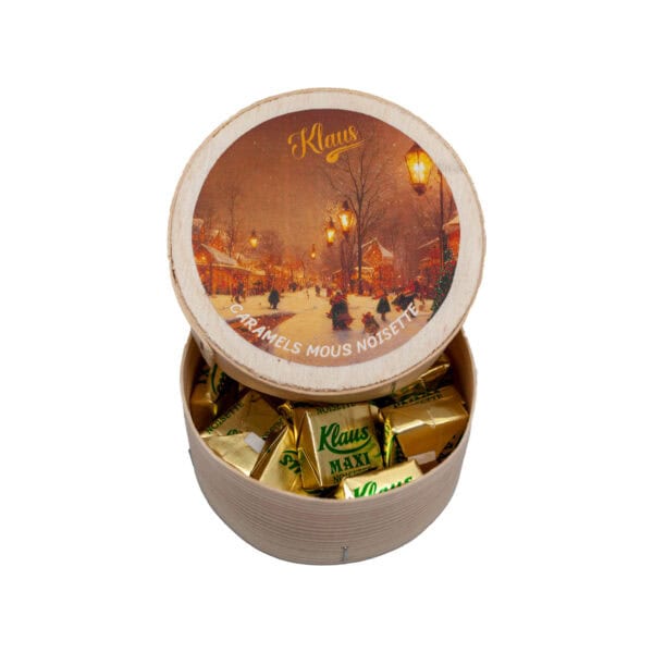Caramels mous à la noisette en boite tradition festive 60g
