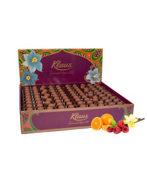 Boules Lait 30% fourrées crème confiseur framboise - vanille - orange 3kg
