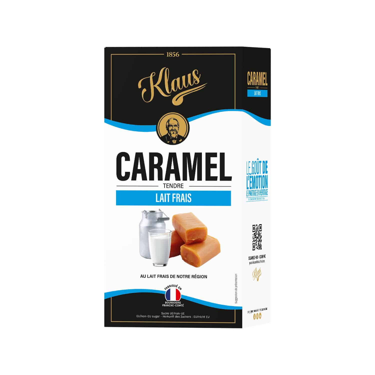 Caramels au lait frais de Franche-Comté 160g