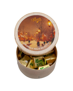 Caramels mous à la noisette en boite tradition festive 60g