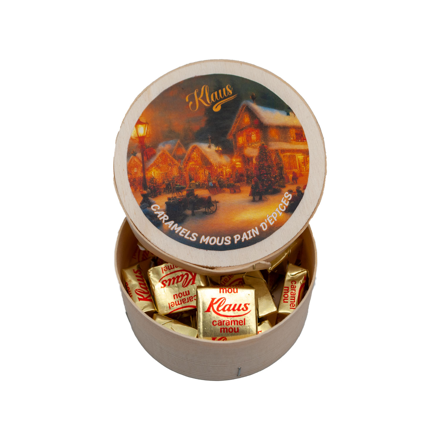 Caramels mous au pain d'épices en boite tradition festive 60g