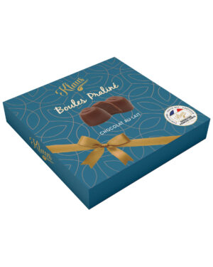 16 boules chocolat lait fourrées praliné 170g