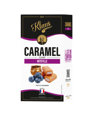 Caramels au lait frais fourrés myrtille 160g