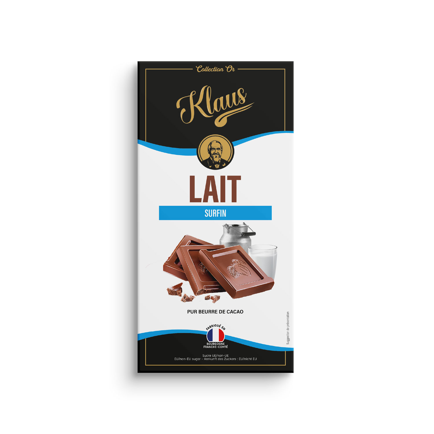 Tablette Or lait 30% surfin 100g