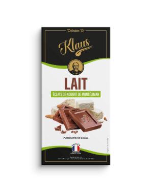 Tablette Or lait 30% éclats de nougat 100g