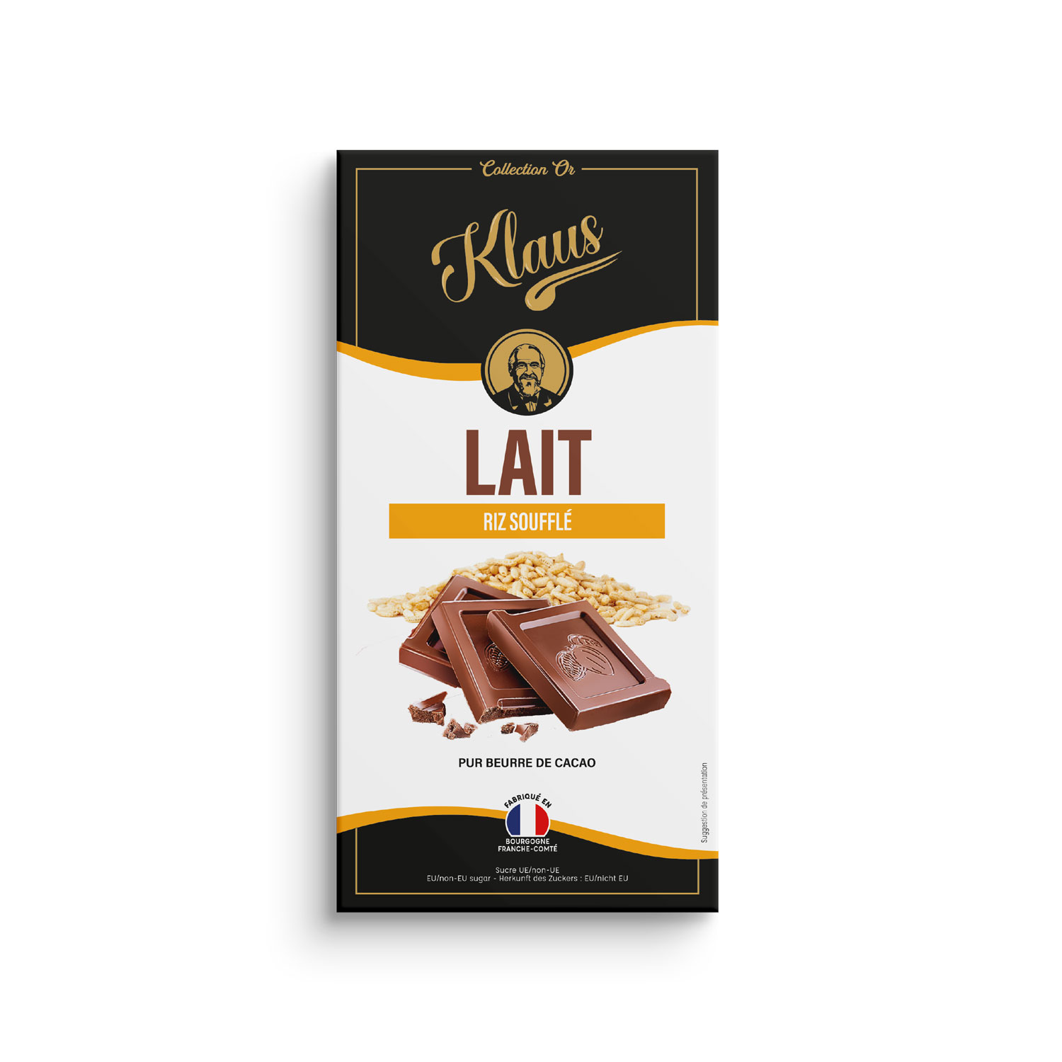 Tablette Or lait 30% au riz soufflé 100g