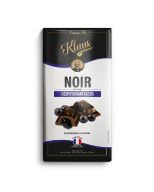 Tablette noir 50% fourrée cassis 100g