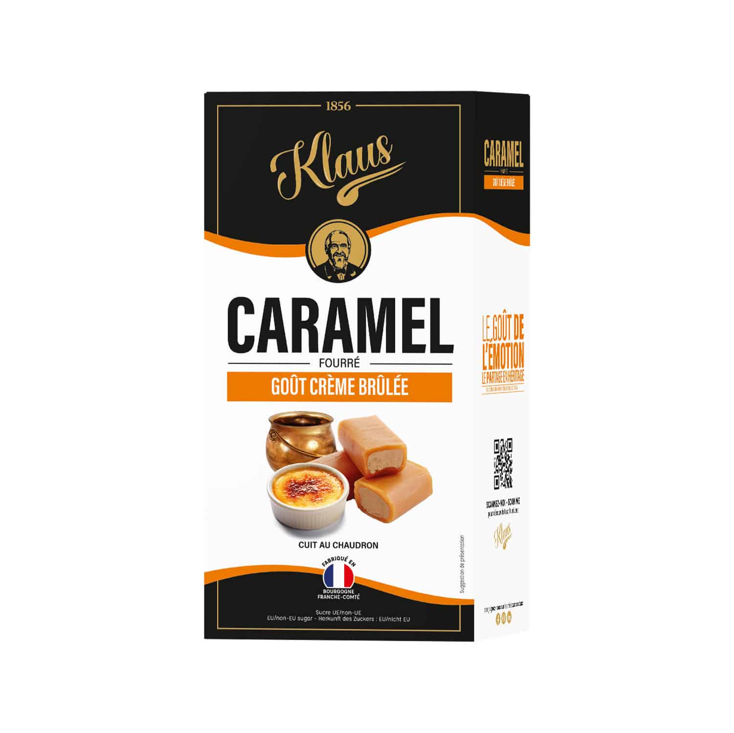 Caramels au lait frais goût crème brûlée 160g