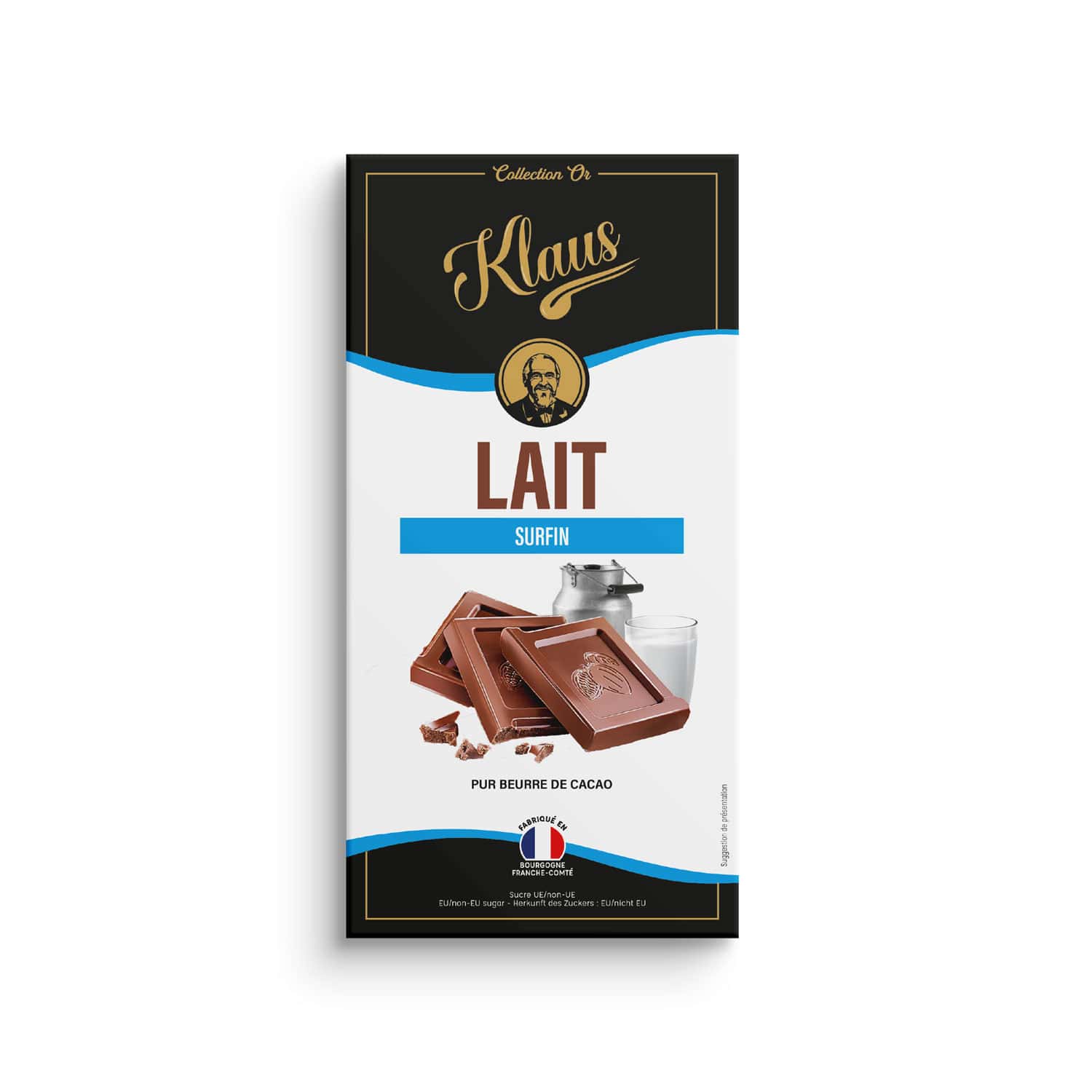 Tablette Or lait 30% surfin 100g