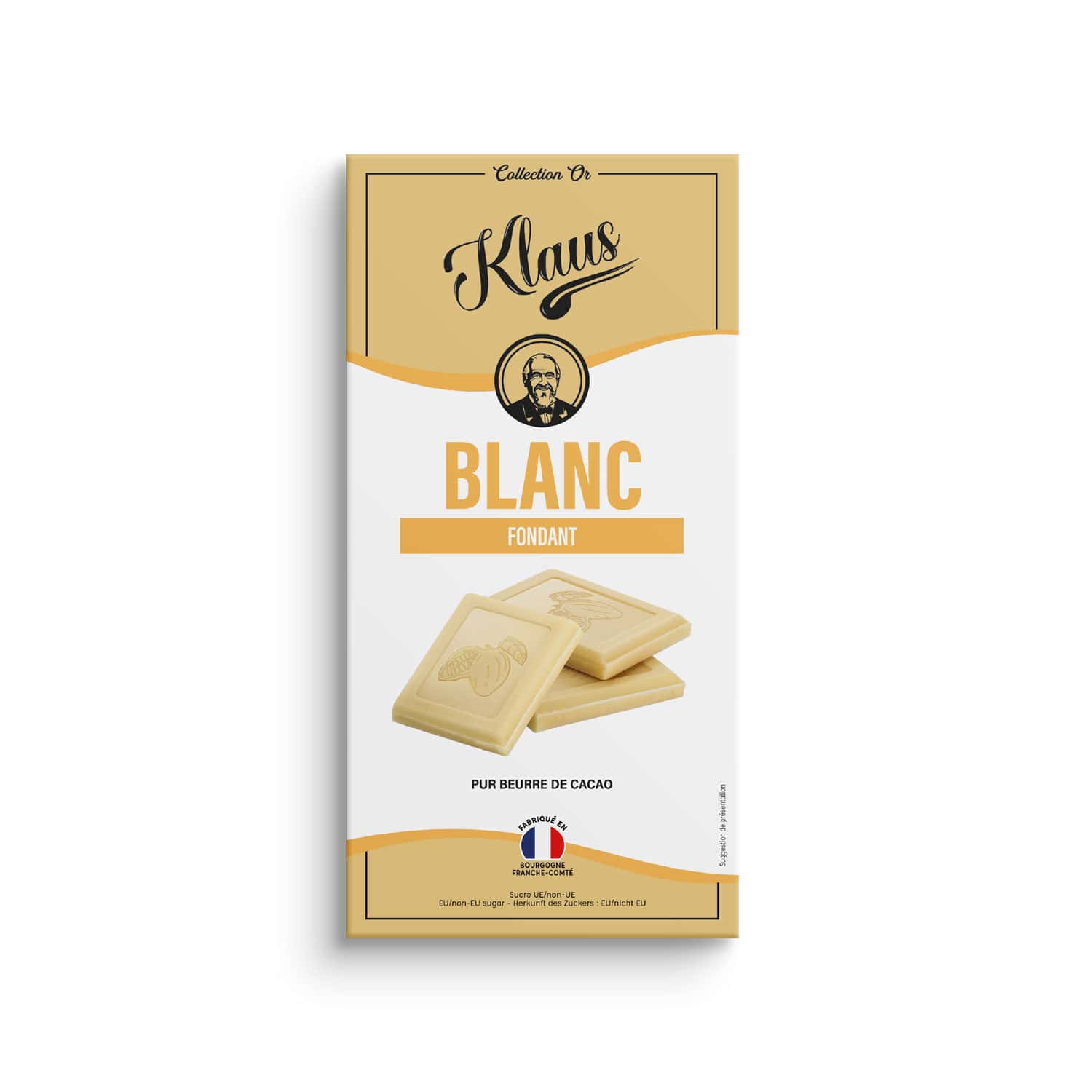 Tablette Or chocolat blanc 100g