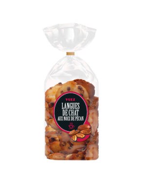 Langues de chat aux éclats de noix de pécan 120g