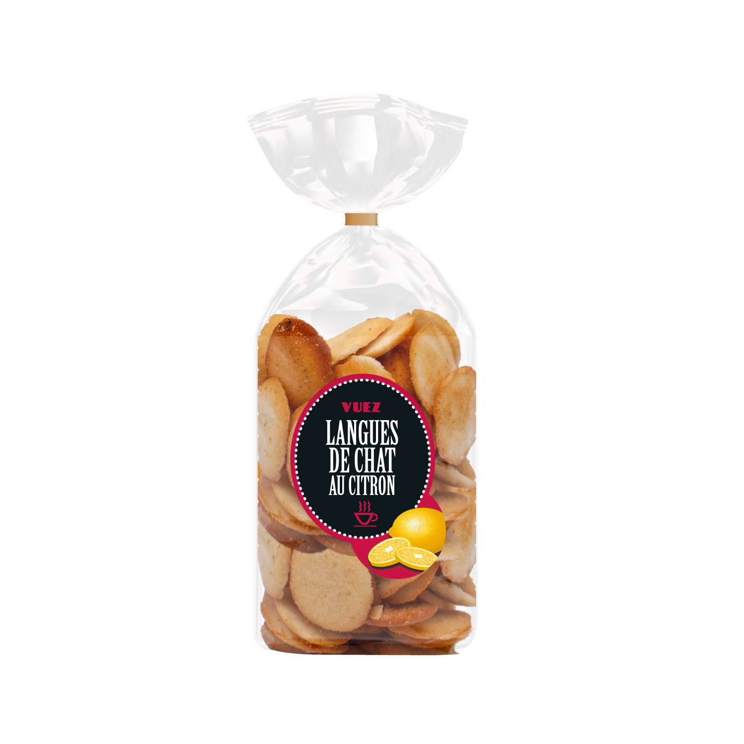 Langues de chat au citron 120g