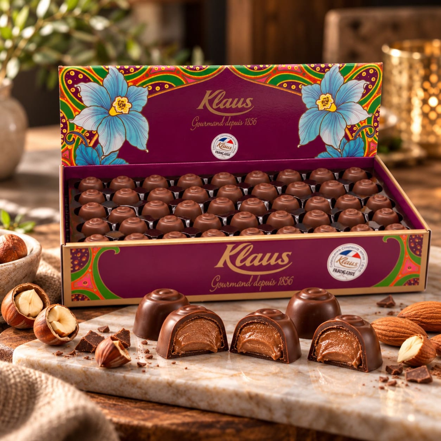 Boules Lait 30% fourrées Praliné 1kg