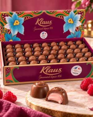 Boules Lait 30% fourrées crème confiseur framboise 1kg
