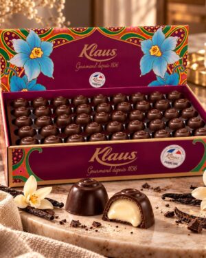 Boules noir 50% fourrées crème confiseur vanille 1kg