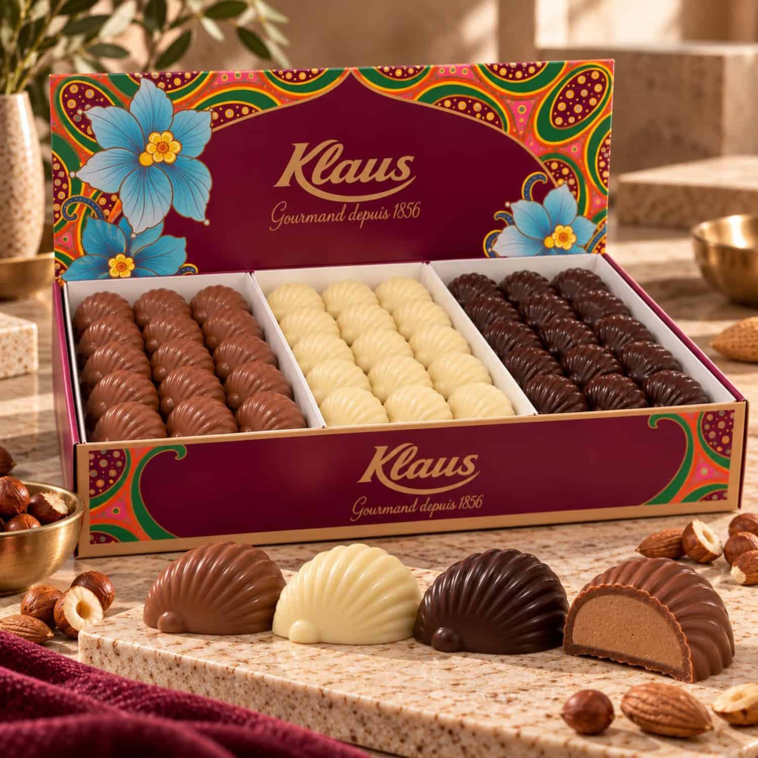 Escargots assortis fourrés praliné 3kg