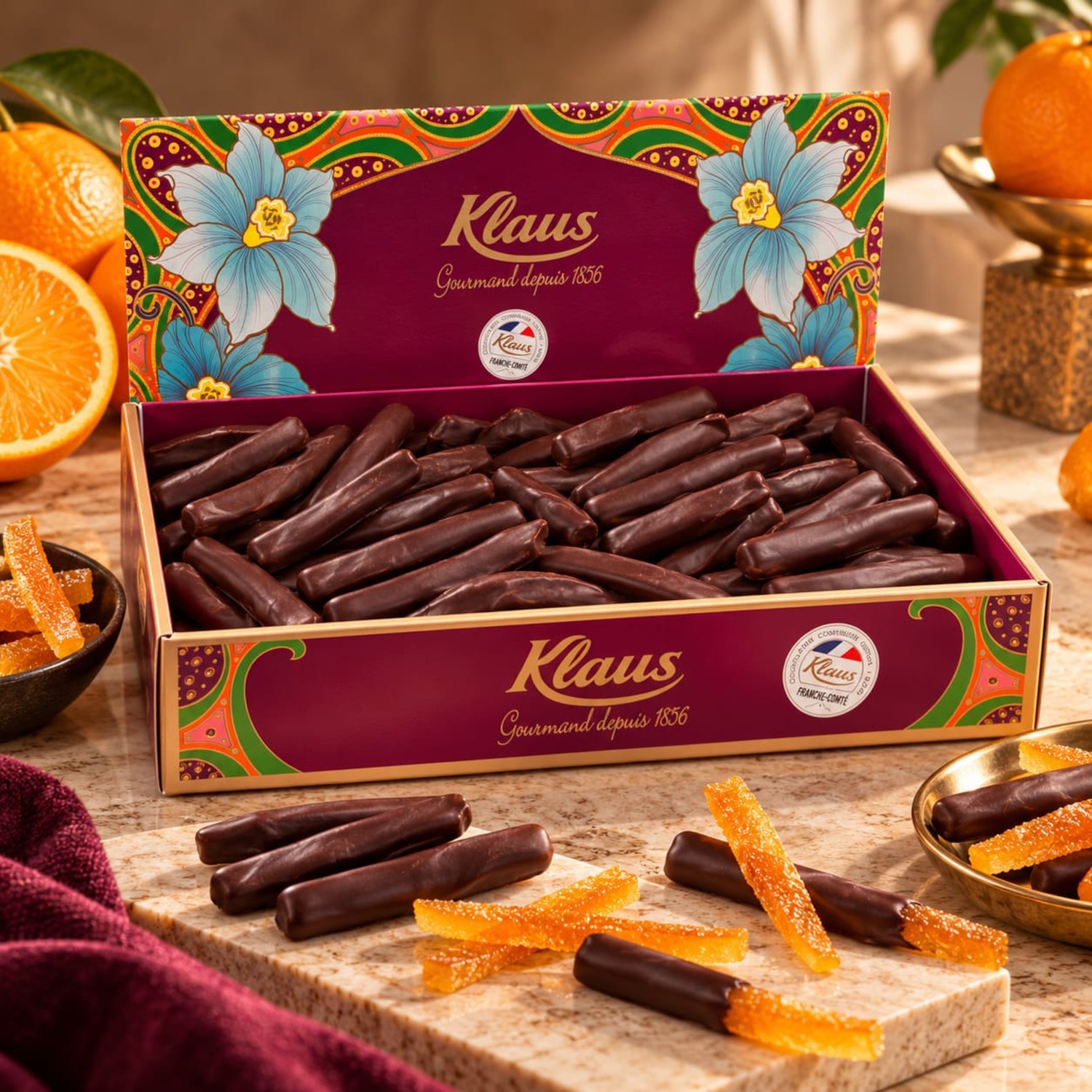 Orangettes enrobées Chocolat Noir 1kg