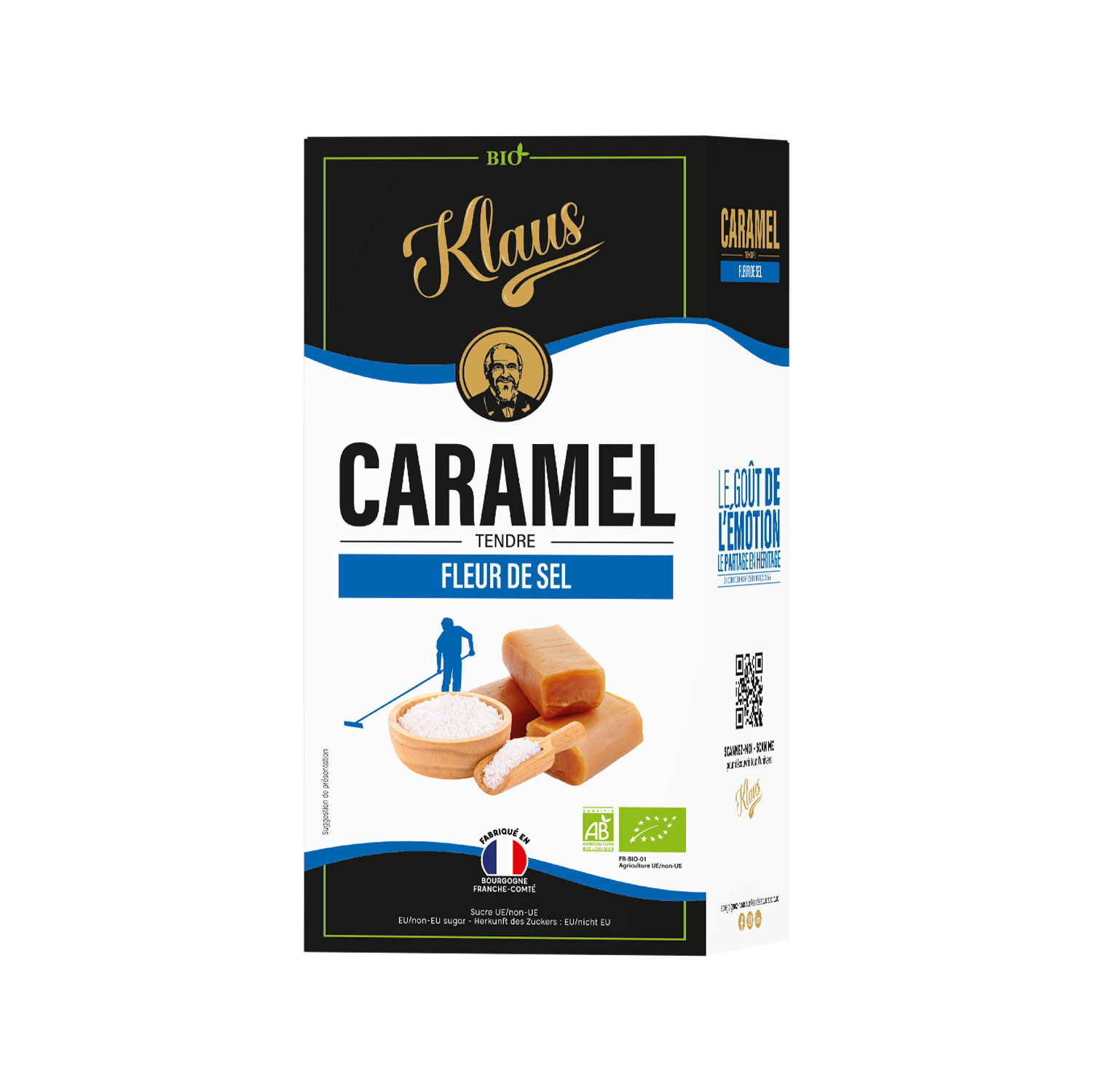 Caramels bio à la fleur de sel 160g