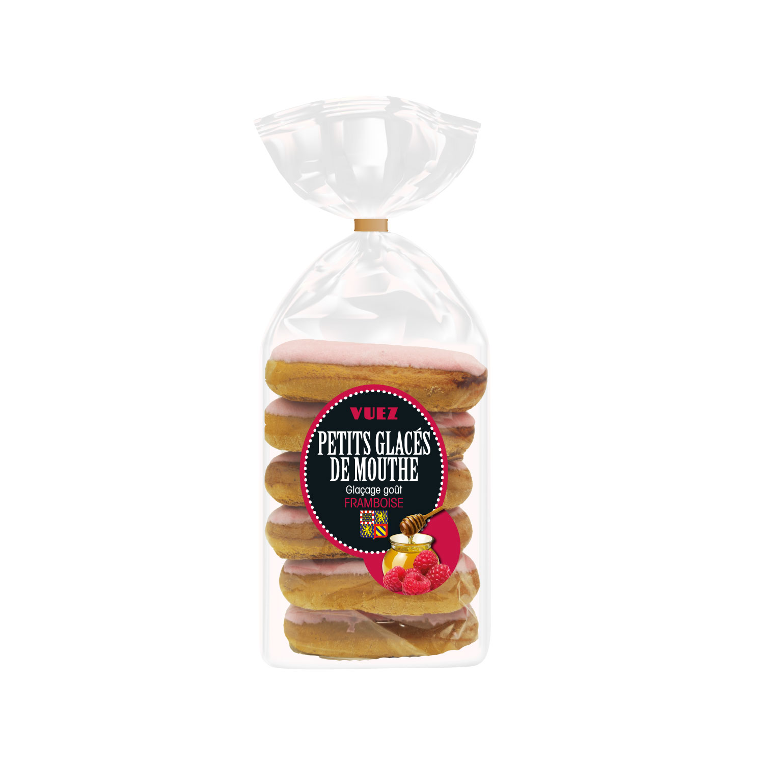 Petits glacés framboise 175g